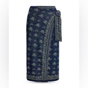 Polo Ralph Lauren
Floral Knit Cotton Wrap Skirt